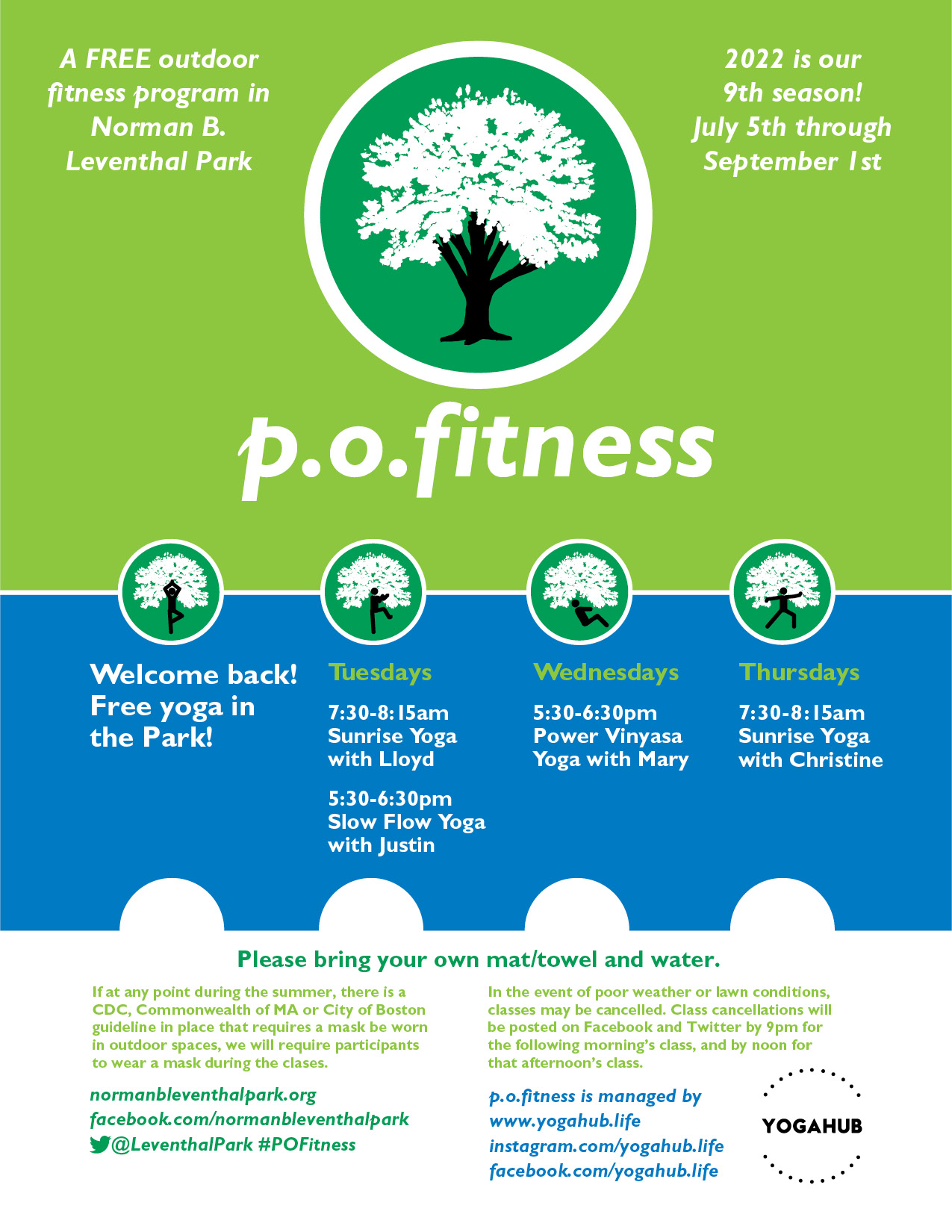 P O Fitness Norman B Leventhal Park